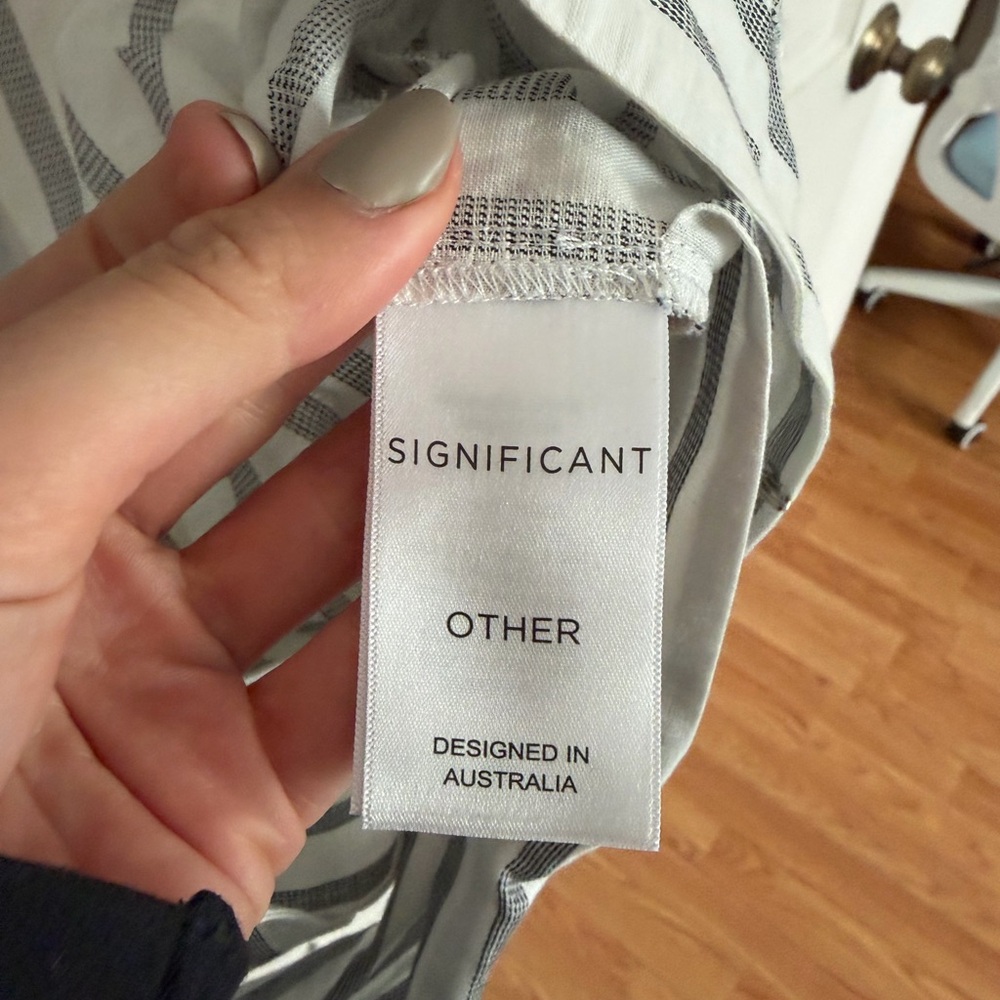 Significant Other Striped Blouse 2 - Picture 10 of 12